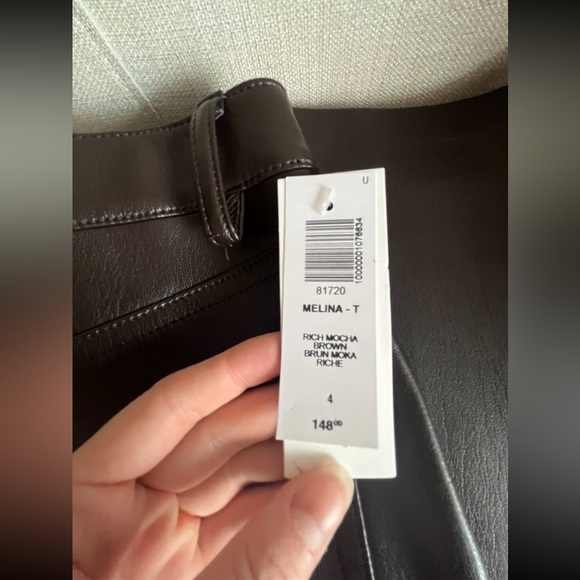 Aritzia Wilfred Melina pants in rich mocha brown - Picture 3 of 3